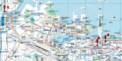 Gəzinti Yokohama xəritə